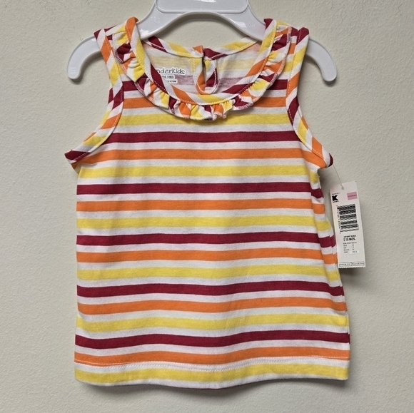 Wonderkids Stripe Ruffle Tank top 18M - Picture 6 of 6